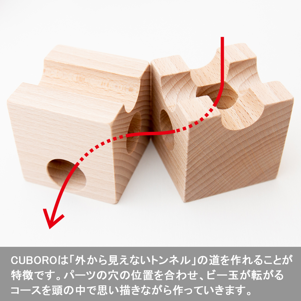 cuboro キュボロ クボロ 土台ブロック 溝もトンネルもない立方体パーツのみ