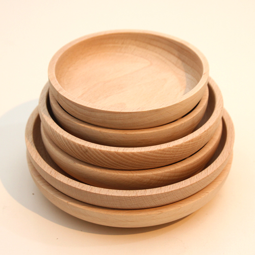 木のお皿(小)　【日本製の木製おままごと食器】