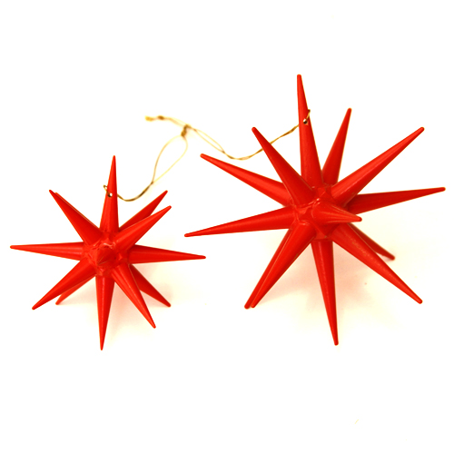 赤い星 立体  (小)【クリスマスオーナメント】